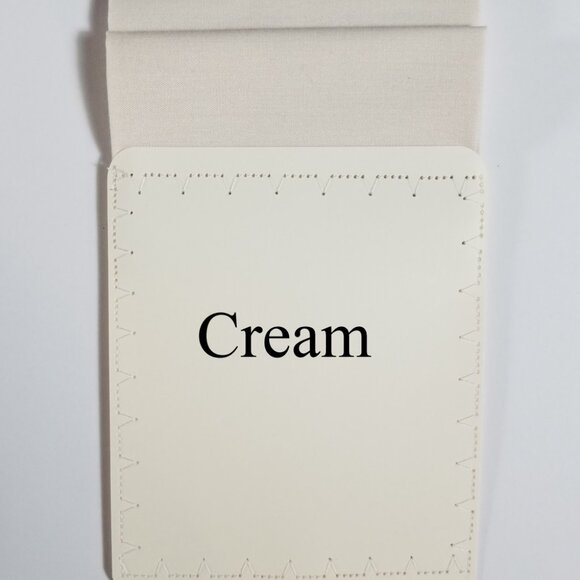 NEW Cream 100% Cotton Pre-Folded Pocket Square Handkerchief Insert - Picture 5 of 6